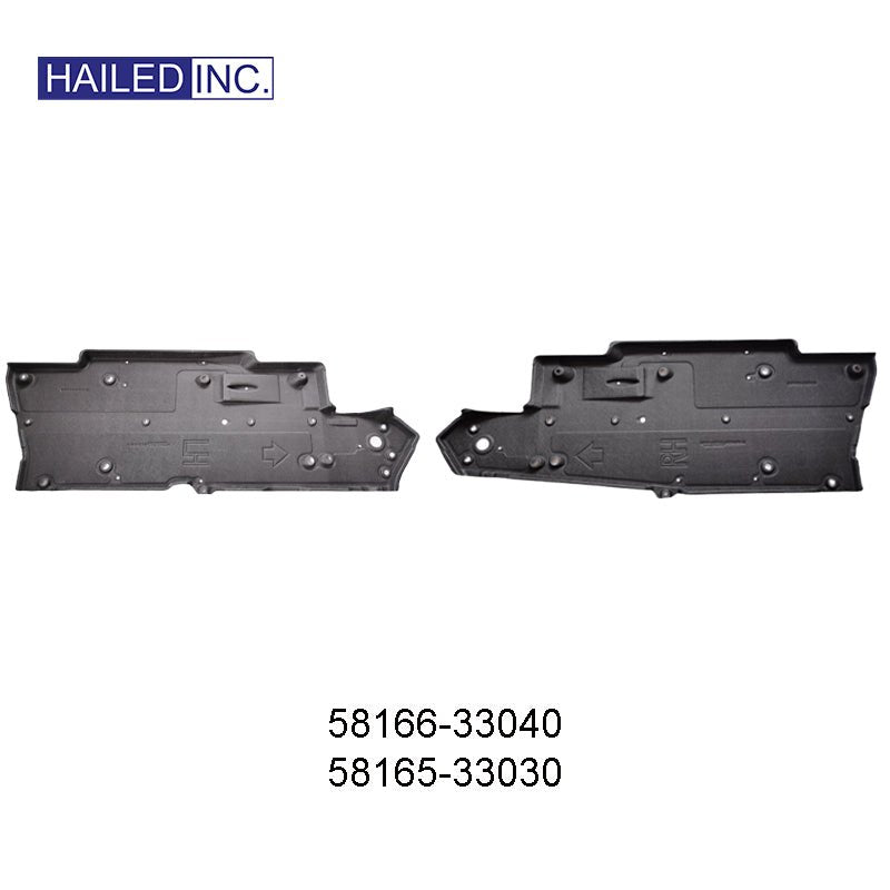 Lexus ES260 2018 - 2026 Body Underbody protection Plate Fits OEM 58166 - 33040,58165 - 33030 - Hailed Inc.