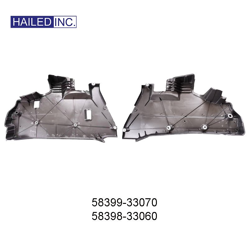 Lexus ES260 2018 - 2026 Body Underbody Rear protection Plate Fits OEM 58399 - 33070,58398 - 33060 - Hailed Inc.