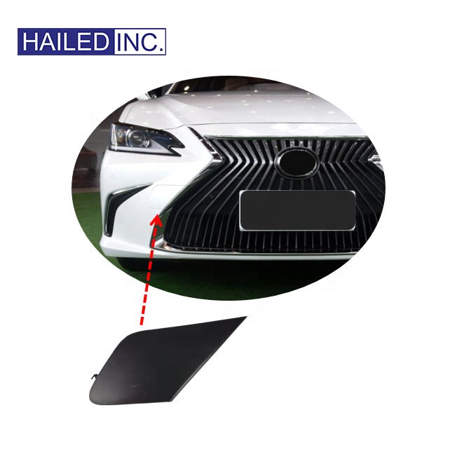 Lexus ES260 2018 - 2026 Front Bumper Tow Hook Cover Fits OEM 52128 - 33919 52127 - 33905 - Hailed Inc.
