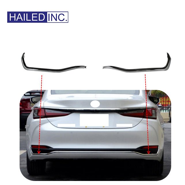 Lexus ES260 2018 - 2026 Rear Bumper Moulding Trim Fits OEM 52152 - 33010 52153 - 33010 - Hailed Inc.