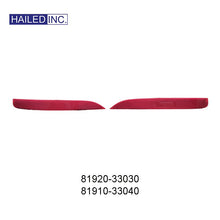 Lexus ES260 2018 - 2026 Rear Bumper Reflectors Fits OEM 81920 - 33030,81910 - 33040 - Hailed Inc.