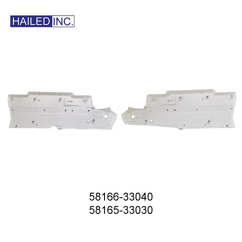 Lexus ES300h 2018 - 2026 Body Underbody protection Plate Fits OEM 58166 - 33040,58165 - 33030 - Hailed Inc.