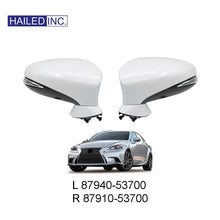 Lexus IS 2012 Side View Mirror Assembly Set 7 Pin Wires Fits OEM 87940-53700, 87910-53700 - Hailed Inc.