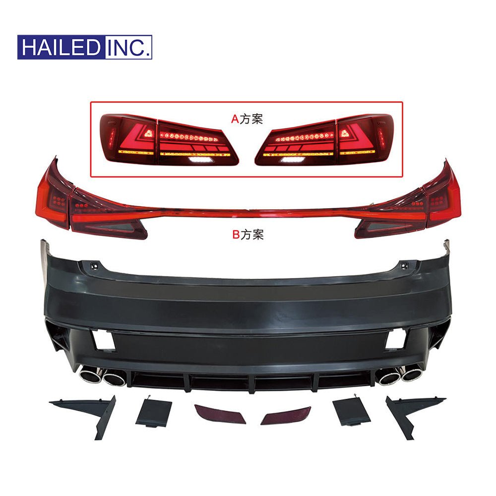 Lexus IS IS250 IS300 2006-2012 Upgrade to 2021 Front and Rear Body Kit - Hailed Inc.