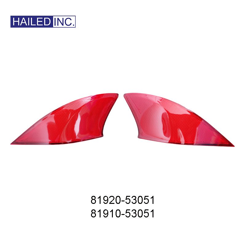 Lexus IS250 2013 Rear Bumper Reflectors Fits OEM 81910-53051, 81920-53051 - Hailed Inc.