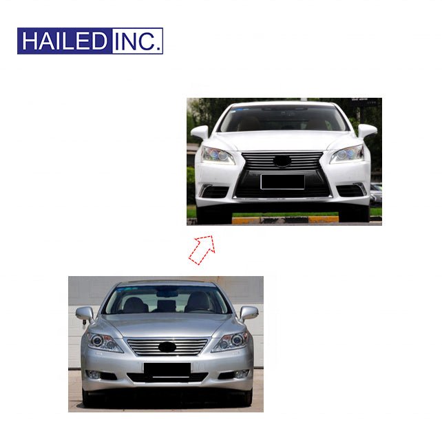 Lexus LS460 LS600H 2006-2012 Upgrade to 2016 Front Body Kit with Headlights - Hailed Inc.