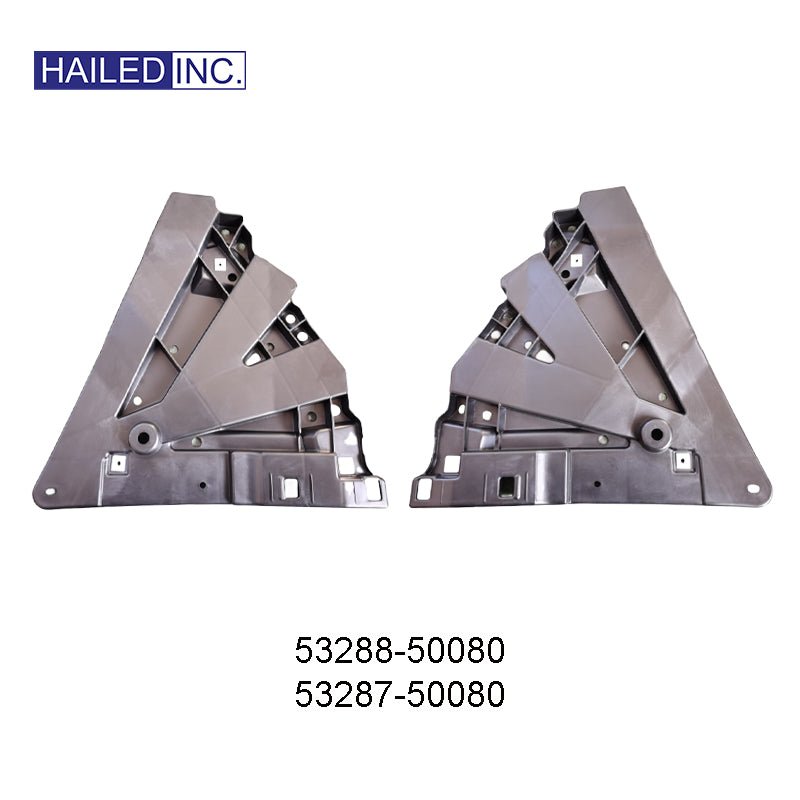 Lexus LS500H 2018 Front Bumper Lower Guard Plates Fits OEM 53287-50080, 53288-50080 - Hailed Inc.