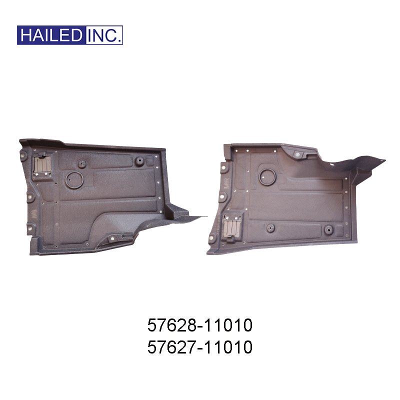 Lexus LS500H 2018 Rear Body Under Guard Plates Fits OEM 57627-11010, 57628-11010 - Hailed Inc.