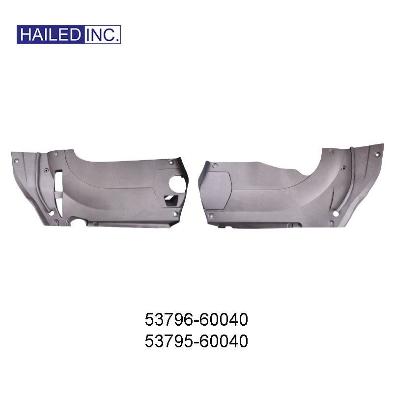 Lexus LX570 2007 Engine Upper Side Guard Plates Fits OEM 53795-60040, 53796-60040 - Hailed Inc.