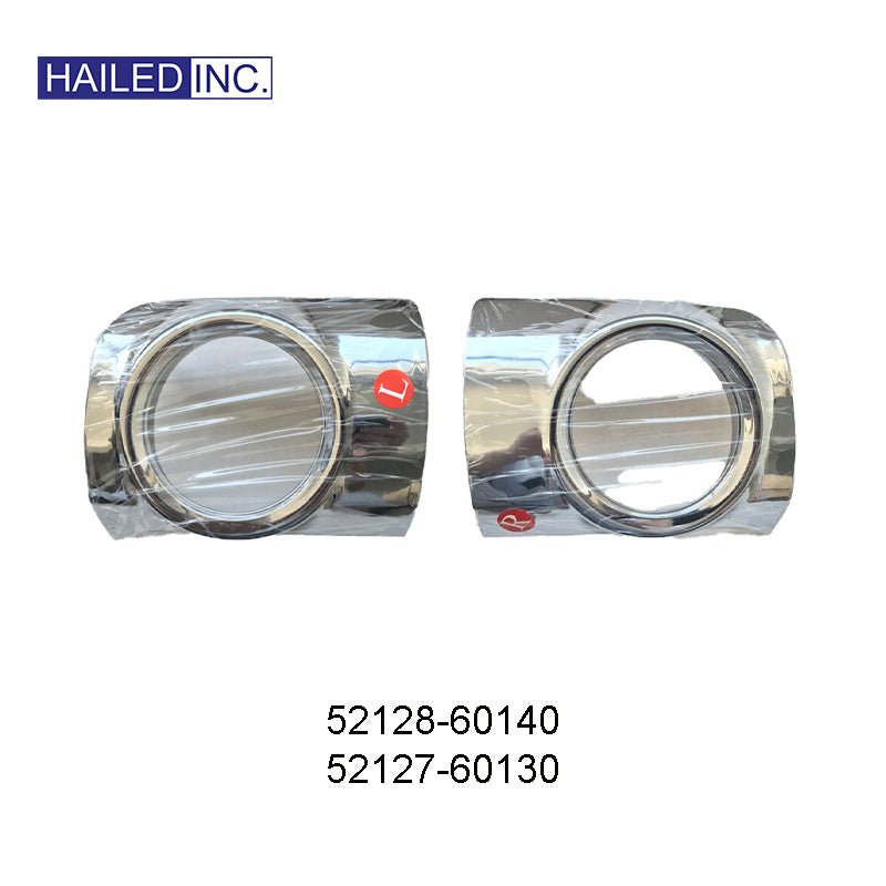 Lexus LX570 2013 Front Fog Light Chrome Trims Fits OEM 52127-60130, 52128-60140 - Hailed Inc.