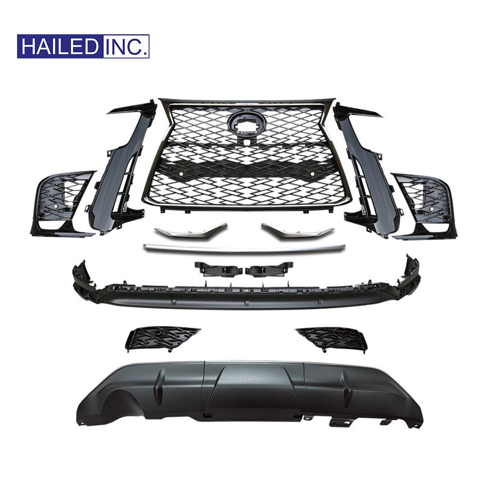 Lexus LX600 2022-2024 F-Sport Style Front Grille Body Kit with Rear Diffuser - Hailed Inc.