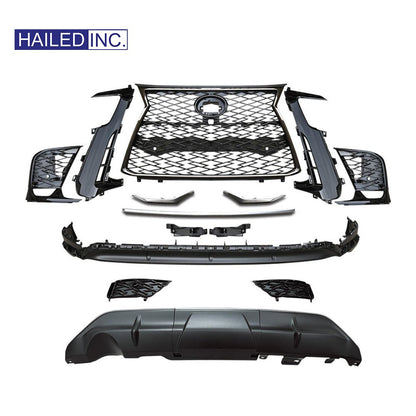 Lexus LX600 2022-2024 F-Sport Style Front Grille Body Kit with Rear Diffuser - Hailed Inc.