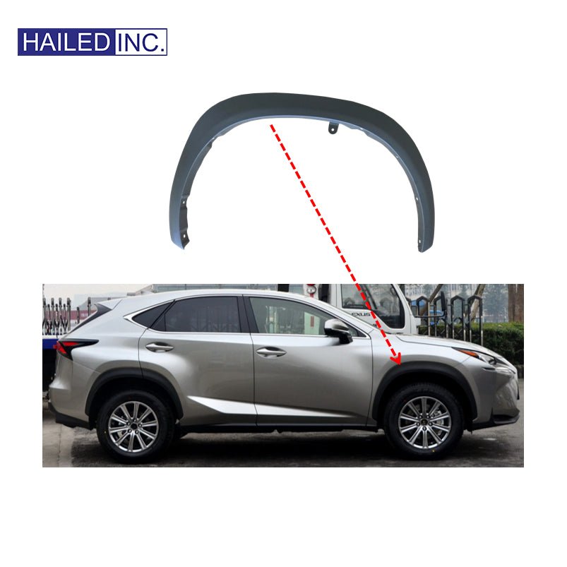 Lexus NX200t 2015 - 2026 Front Wheel Fender Trim Fits OEM 75602 - 78010 - Hailed Inc.