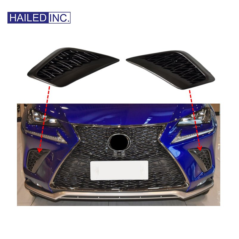 Lexus NX300 2018-2021 F-Sport Front Bumper Insert Grille Fits OEM 53141-78030,53142-78090 - Hailed Inc.