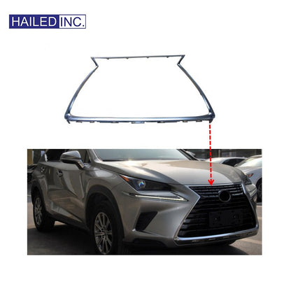 Lexus NX300 2018-2021 Grille Chrome Moulding Trim Fits OEM 53121-78060 - Hailed Inc.