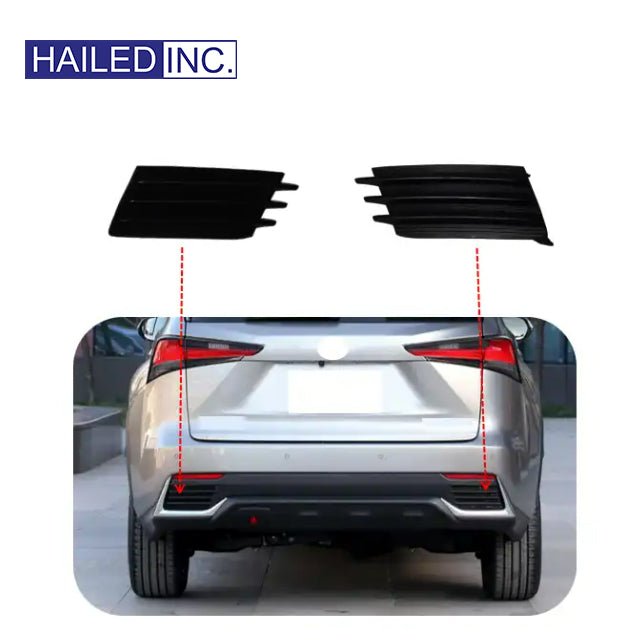Lexus NX300 2018-2021 Rear Bumper Lower Lip Cover Fits OEM 52567-78010,52568-78010 - Hailed Inc.