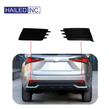 Lexus NX300 2018-2021 Rear Bumper Lower Lip Cover Fits OEM 52567-78010,52568-78010 - Hailed Inc.