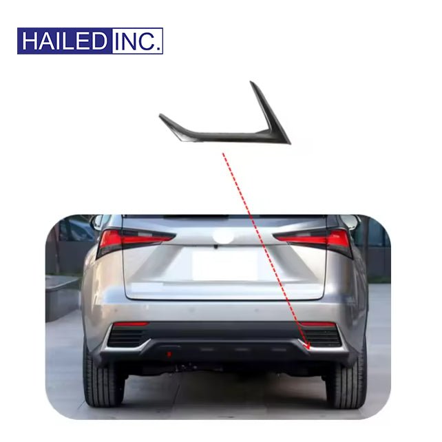 Lexus NX300 2018-2021 Rear Bumper Lower Lip Trim Fits OEM 52565-78020,52566-78020 - Hailed Inc.