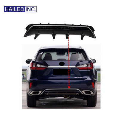 Lexus RX200t 2016 - 2019 F - sport Rear Diffuser Spoiler Fits OEM 52108 - 48020 - Hailed Inc.