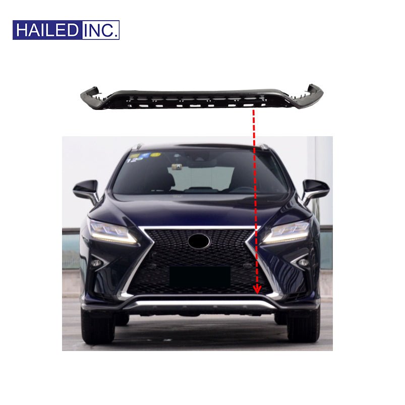 Lexus RX200t 2016 - 2019 Front Bumper Spoiler Lip Fits OEM 52102 - 48010 - Hailed Inc.