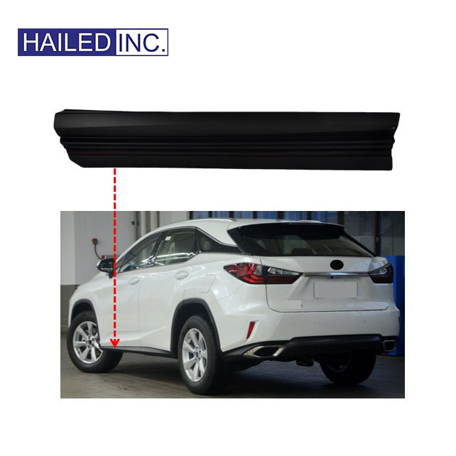 Lexus RX200t 2016-2019 Front Door Outside Moulding Body Side Skirts Fits OEM 75071-48100 75072-48100 - Front View