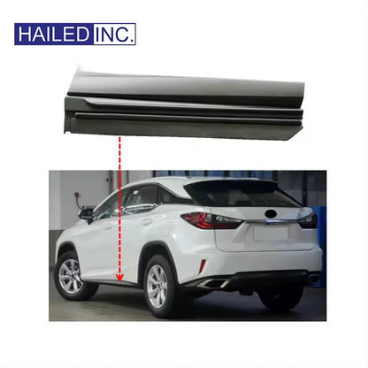 Lexus RX200t 2016-2019 Rear Door Outside Moulding Body Side Skirts Fits OEM 5075-48140 75076-48140 - Front View