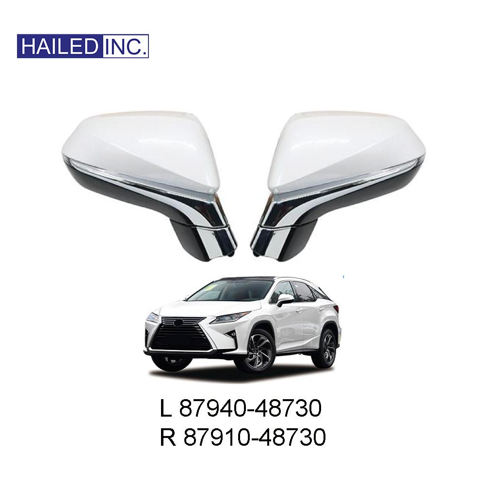 Lexus RX200t 2016 - 2019 Side View Mirror Assembly Set 10/12/13/14/15 Pin Wires - Hailed Inc.