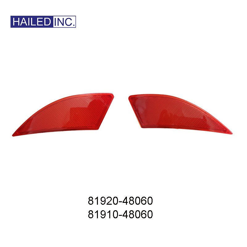 Lexus RX300 2020 - 2022 Rear Bumper Reflectors Fits OEM 81920 - 48060 81910 - 48060 - Hailed Inc.