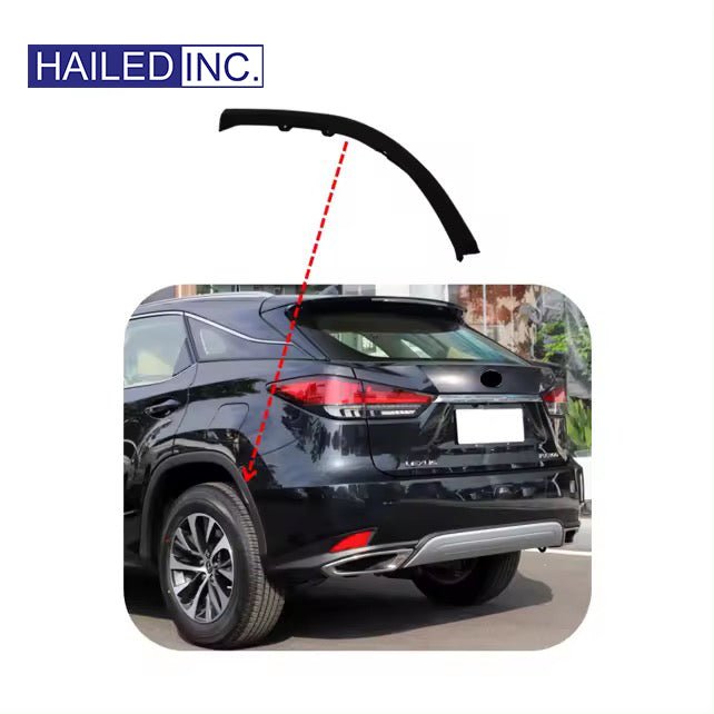 Lexus RX300 2020-2022 Rear Wheel Housing Molding Fender Trim Fits OEM 75606-48030 75605-48030 - Front View
