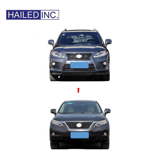 Lexus RX350 2009 - 2011 Upgrade 2012 - 2015 Front Bumper Conversion Body Kits - Hailed Inc.