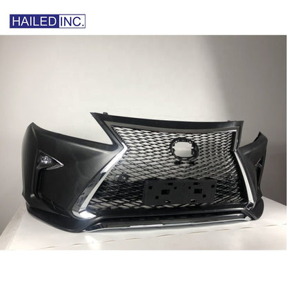 Lexus RX350 2009-2015 Upgrade 2016-2019 F-Sport Front Bumper Conversion Body Kits - Installed View