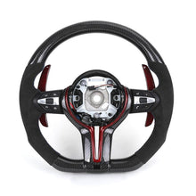 BMW M-Sport Carbon Fiber Custom Steering Wheel | Fits F10, F30, E60, E61 Series - Front View