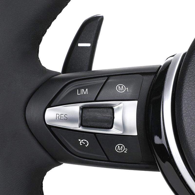 M Sport Glossy Black Carbon Fiber Trim Leather Steering Wheel for BMW F07 F10 F20 F30 F32 G12 G20 G30 M3 F80 M4 M5 X5 E70 E90 - Hailed Inc.