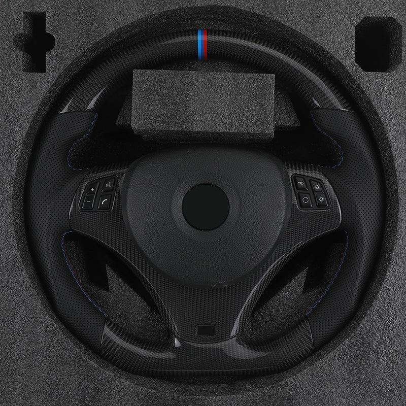 Original E Chassis Volant Carbon Fiber Steering Wheel for BMW E91 E90 E92 E93 E39 E46 E60 E61 E65 E66 E81 E82 E83 Z4 E89 E70 E71 - Hailed Inc.