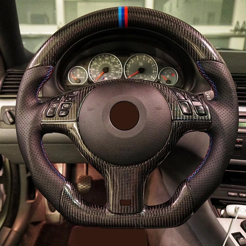 Original E Chassis Volant Carbon Fiber Steering Wheel for BMW E91 E90 E92 E93 E39 E46 E60 E61 E65 E66 E81 E82 E83 Z4 E89 E70 E71 - Hailed Inc.