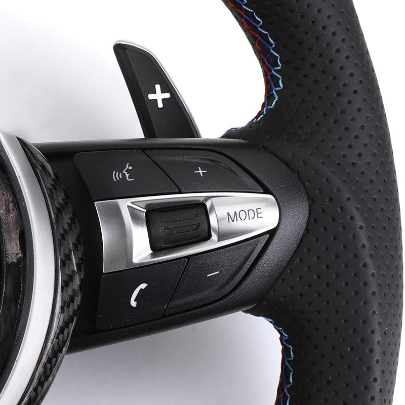 Perforated Leather Carbon M Sport Performance Steering Wheel for BMW F10 F20 F30 F02 F32 E60 E70 E92 E60 M3 F80 F90 M5 X5 F15 - Hailed Inc.