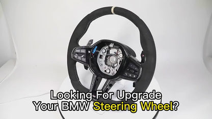 With Carbon Trim Upgrade LCI Steering Wheel for BMW G20 G30 G80 G82 G42 M4 F82 M5 F90 M3 F80 X5 F95 X6 F96 X3M F97 M8 F92 M340i