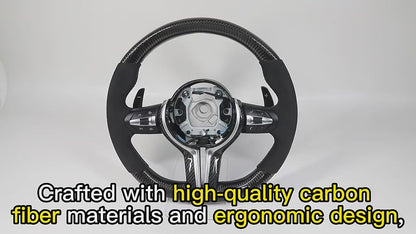 Without Center Trim Half Alcantara Carbon Steering Wheel Core for BMW F06 F07 F10 F20 F30 F32 F36 F80 F82 F90 E88 E90 E92 E93