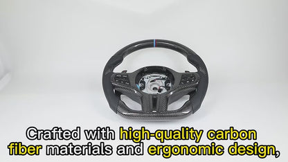 Ergonomic Design M Sport Carbon Fiber Car Steering Wheel for BMW F10 F30 F01 X5 F15 E70 F32 E90 E92 E60 E46 F20 G30 G20 M5 M3 M6