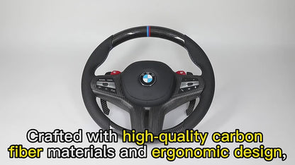 Custom M Sport Carbon Car Steering Wheel for Bmw M2 M3 M4 M5 M6 X5m X6m F80 F30 F31 F32 F10 F20 F22 F15 F16 F10 3 4 5 6 7 Series