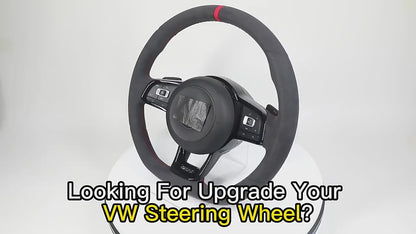 Custom Volant Full Alcantara Steering Wheel for Volkswagen VW Polo Passat CC Jetta Golf R 6 7 8 6R 7R 8R MK5 Mk6 MK7 Gti Gtd