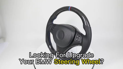 Original E Chassis Volant Carbon Fiber Steering Wheel for BMW E91 E90 E92 E93 E39 E46 E60 E61 E65 E66 E81 E82 E83 Z4 E89 E70 E71