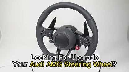 Custom Upgrade Volant Lenkrad Black Trim Leather Steering Wheel for Audi A3 A4 A5 A6 A7 A8 C7 S8 R8 Rs3 RS6 B8 B9 S7 RS S Line