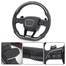 Audi Carbon Fiber Custom Steering Wheel - Side View