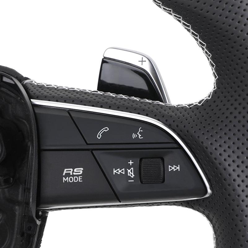 RS Sport Volant Lenkrad Half Perforated Leather Carbon Steering Wheel for Audi S5 A4 B8 B8.5 B9 RS5 RS6 A6 C7 S7 A7 S8 A3 A8 TT - Hailed Inc.