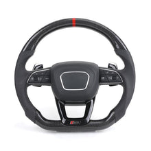 Audi Carbon Fiber Custom Steering Wheel - Front View