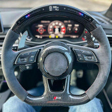 Audi Carbon Fiber Custom Steering Wheel - Side View
