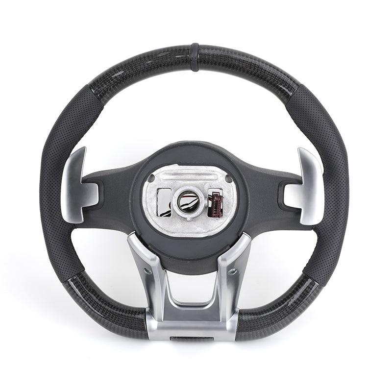 Upgrade Half Leather Carbon Fiber Steering Wheel for Mercedes Benz G Wagon W463 G63 W204 W205 W211 W212 W213 GLA X156 GLC X253 - Hailed Inc.