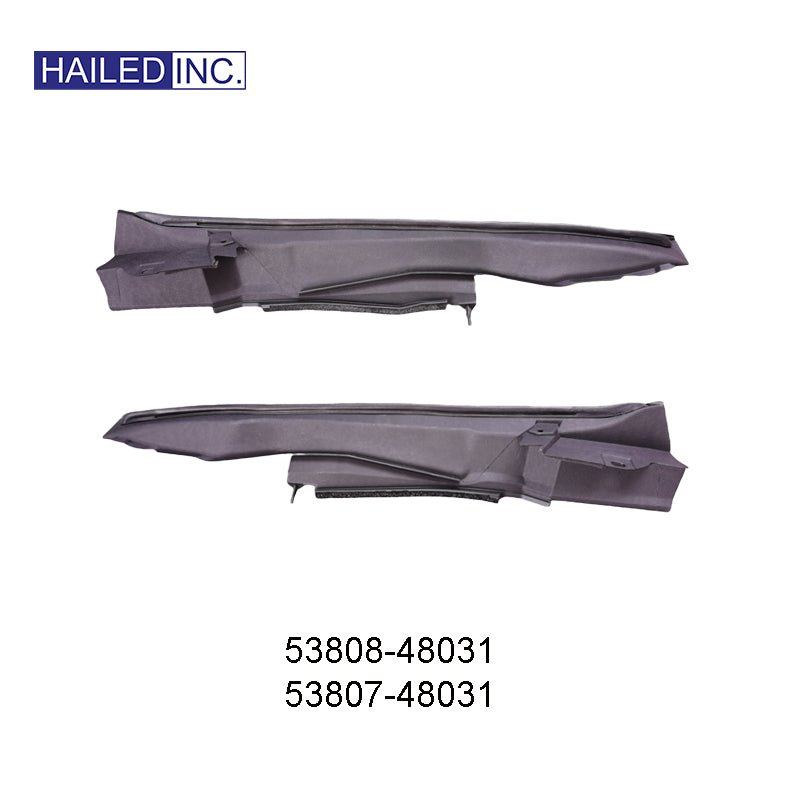 Upper Trim Strip Inside the Fender OEM 53808 - 48031 53807 - 48031 for Lexus RX270 RX350 2009 - 2015 - Hailed Inc.