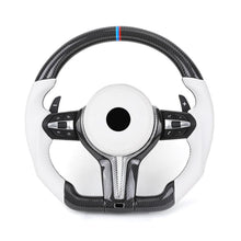 BMW M-Sport Carbon Fiber Custom Steering Wheel | Fits F01, F11, F34, F35 Series - Front View